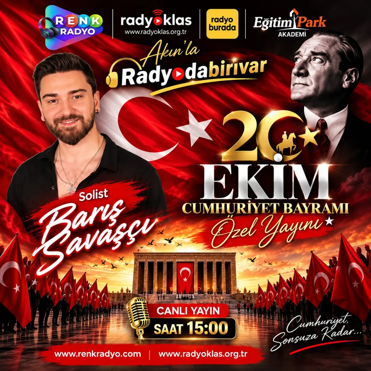 Cumhuriyetin 103.Yili Renk Radyo da Kutlaniyor